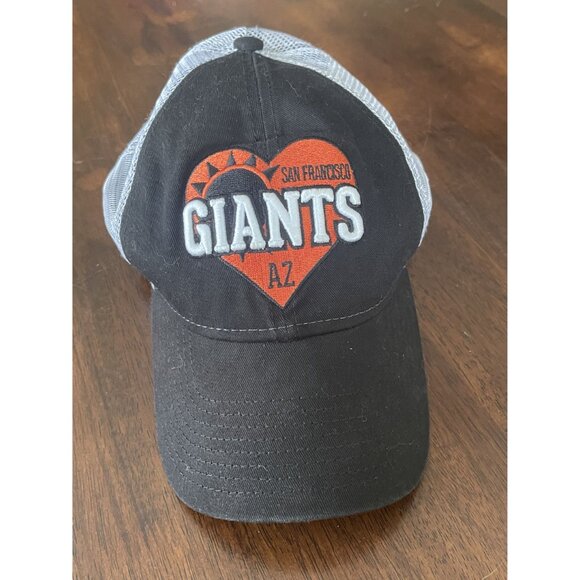 Women's San Francisco Giants New Era Black Spring Training Sun Trucker 9TWENTY S - Picture 5 of 10